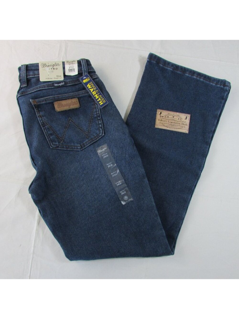 Wrangler Retro Women's 29x30 Mae Mid Rise Boot Cut Fleece Lined Jeans 112367544
